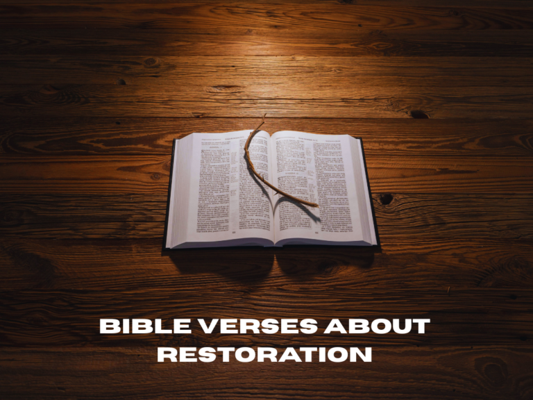 Bible Verses about Restoration